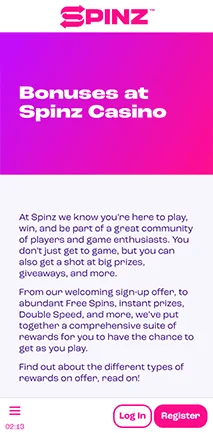 spinz casino bonuses and promotions